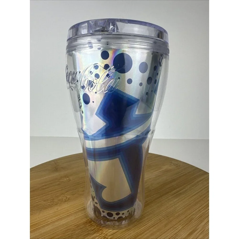 Royal Caribbean Cruise Line Save the Waves 2017 Cups‎ Coca Cola Tumbler Blue